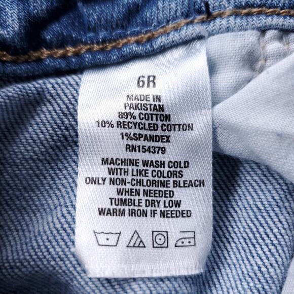 Aeropostale Low Rise Flare Jeans Women 6R Med Blue Distressed Boho Retro Hippie - Picture 10 of 11